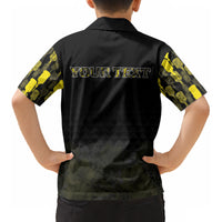 Personalised Aloha Hawaii Kahili Kid Hawaiian Shirt Kanaka Maoli With Kakau Pattern LT05 - Polynesian Pride