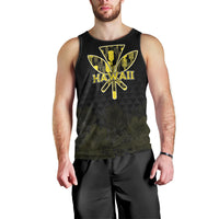 Personalised Aloha Hawaii Kahili Men Tank Top Kanaka Maoli With Kakau Pattern LT05 - Polynesian Pride