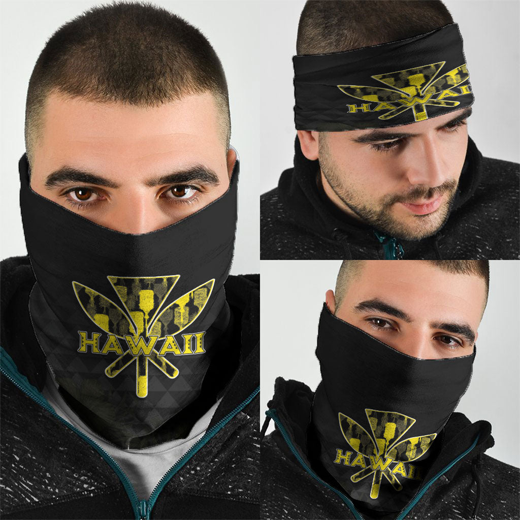 Aloha Hawaii Kahili Neck Gaiter Kanaka Maoli With Kakau Pattern LT05 - Polynesian Pride