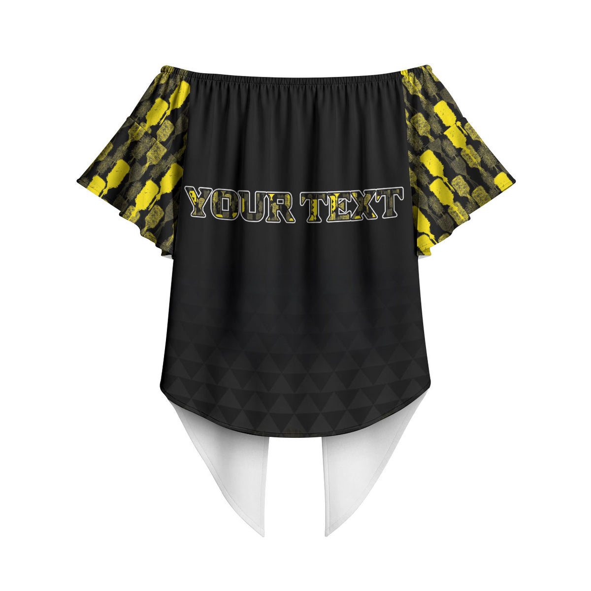 Personalised Aloha Hawaii Kahili Off Shoulder Wrap Waist Top Kanaka Maoli With Kakau Pattern LT05 - Polynesian Pride