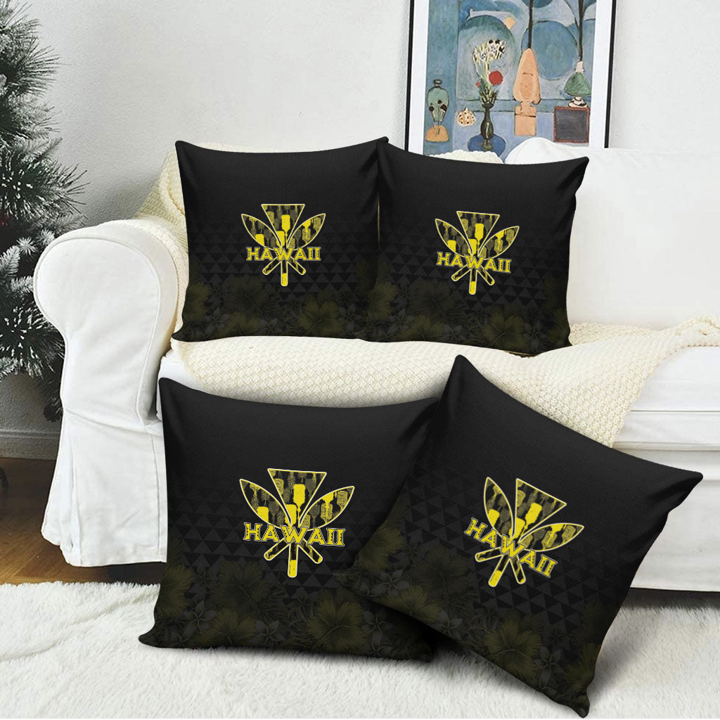 Aloha Hawaii Kahili Pillow Cover Kanaka Maoli With Kakau Pattern LT05 - Polynesian Pride