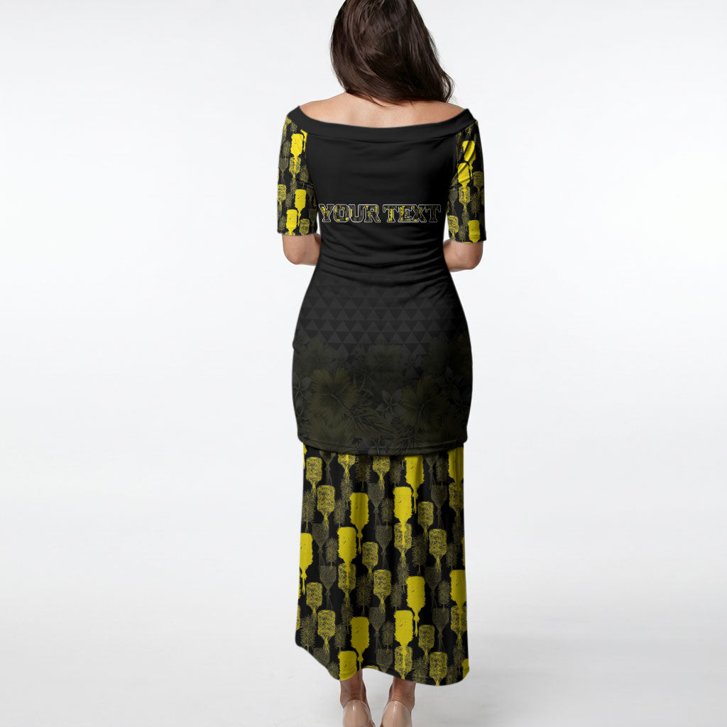 Personalised Aloha Hawaii Kahili Puletasi Kanaka Maoli With Kakau Pattern LT05 - Polynesian Pride