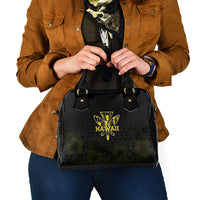 Aloha Hawaii Kahili Shoulder Handbag Kanaka Maoli With Kakau Pattern LT05 - Polynesian Pride
