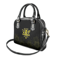 Aloha Hawaii Kahili Shoulder Handbag Kanaka Maoli With Kakau Pattern LT05 - Polynesian Pride