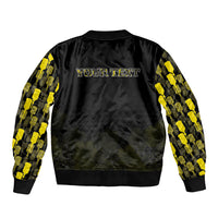 Personalised Aloha Hawaii Kahili Sleeve Zip Bomber Jacket Kanaka Maoli With Kakau Pattern LT05 - Polynesian Pride