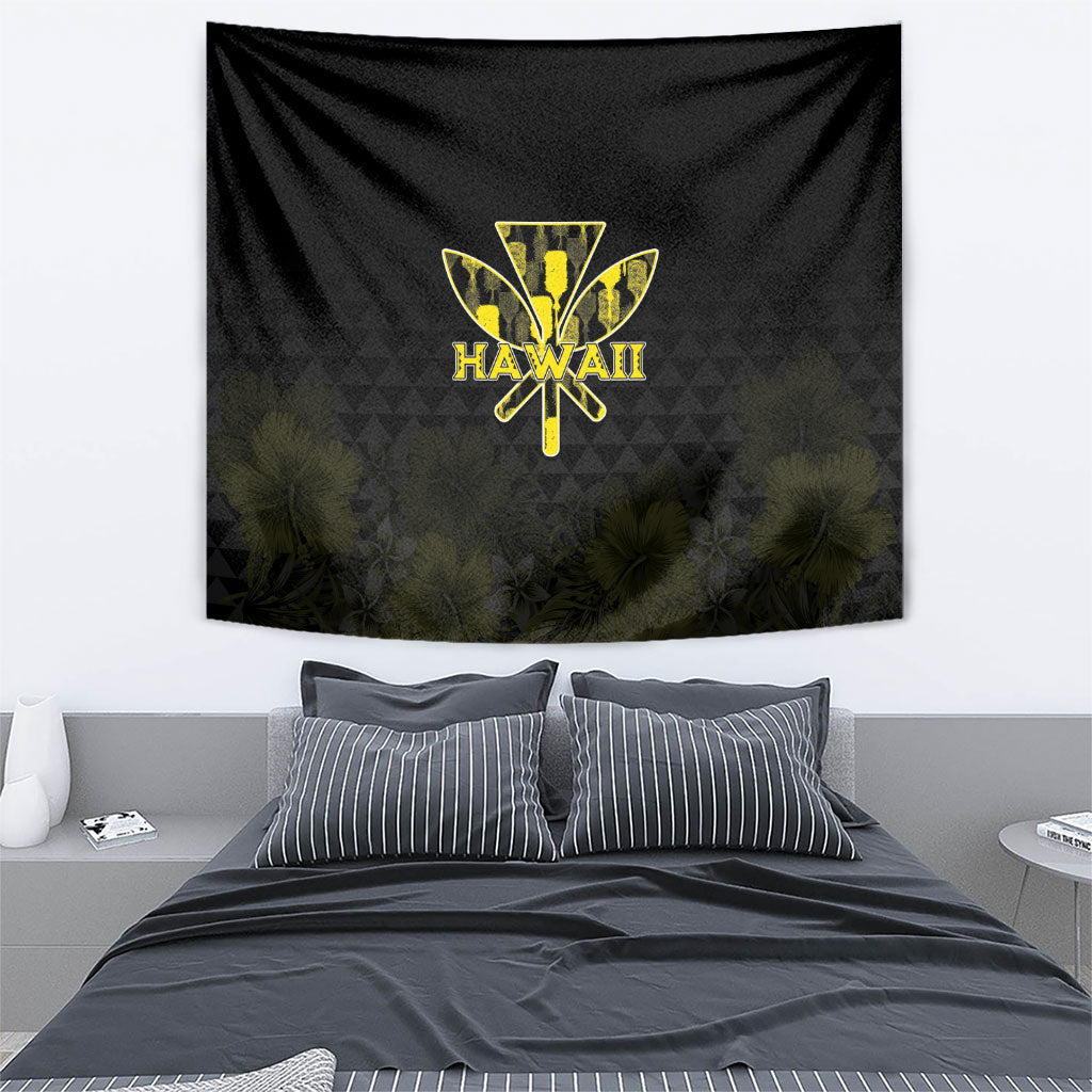 Aloha Hawaii Kahili Tapestry Kanaka Maoli With Kakau Pattern LT05 - Polynesian Pride