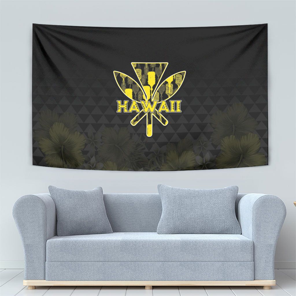 Aloha Hawaii Kahili Tapestry Kanaka Maoli With Kakau Pattern LT05 - Polynesian Pride