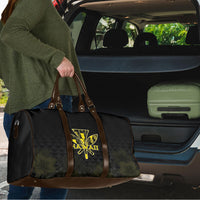 Aloha Hawaii Kahili Travel Bag Kanaka Maoli With Kakau Pattern LT05 - Polynesian Pride
