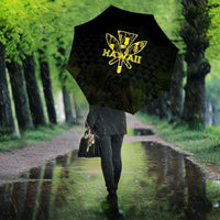 Aloha Hawaii Kahili Umbrella Kanaka Maoli With Kakau Pattern LT05 - Polynesian Pride