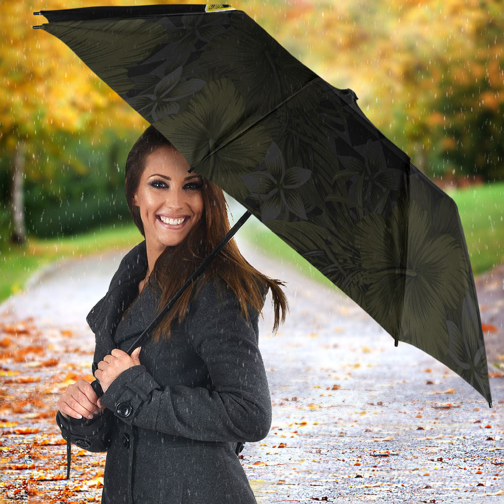 Aloha Hawaii Kahili Umbrella Kanaka Maoli With Kakau Pattern LT05 - Polynesian Pride