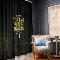 Aloha Hawaii Kahili Window Curtain Kanaka Maoli With Kakau Pattern LT05 - Polynesian Pride
