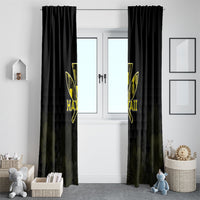 Aloha Hawaii Kahili Window Curtain Kanaka Maoli With Kakau Pattern LT05 - Polynesian Pride