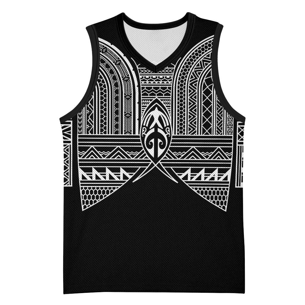 Philippines Igorot Tribal Inspired Basketball Jersey Black Version LT05 Unisex Black - Polynesian Pride