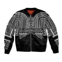 Philippines Igorot Tribal Inspired Bomber Jacket Black Version LT05 Unisex Black - Polynesian Pride