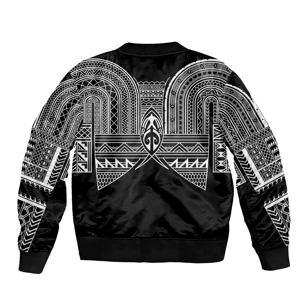 Philippines Igorot Tribal Inspired Bomber Jacket Black Version LT05 - Polynesian Pride