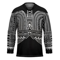 Philippines Igorot Tribal Inspired Hockey Jersey Black Version LT05 Unisex Black - Polynesian Pride