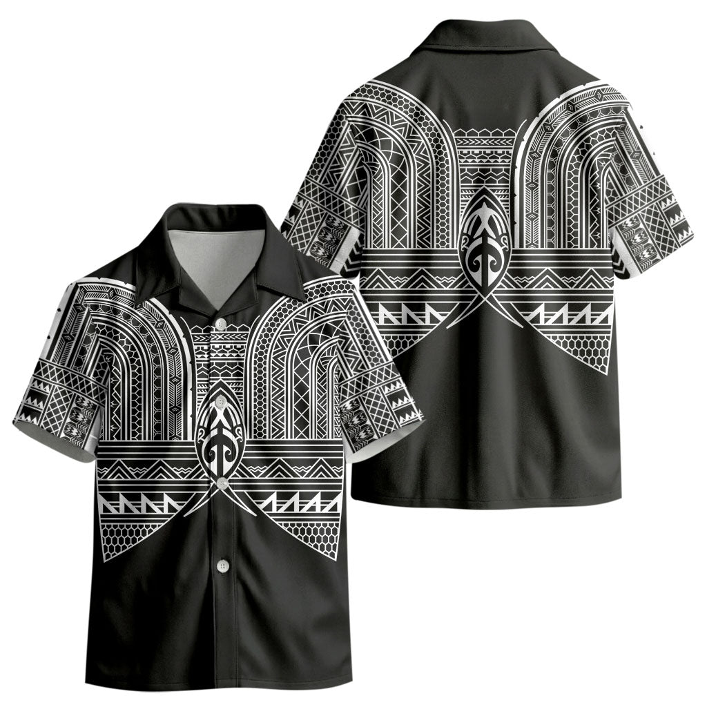 Philippines Igorot Tribal Inspired Kid Hawaiian Shirt Black Version LT05 - Polynesian Pride