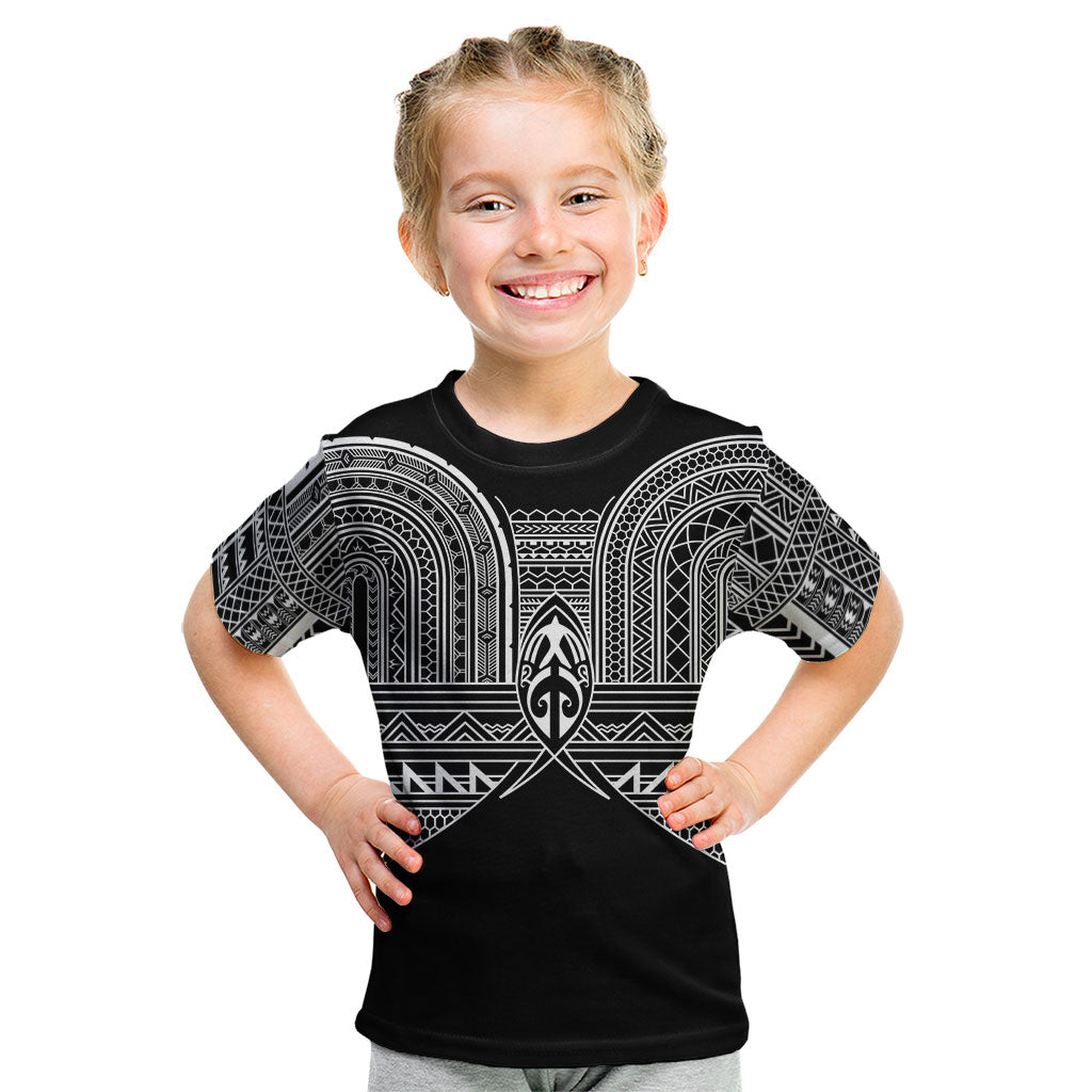 Philippines Igorot Tribal Inspired Kid T Shirt Black Version LT05 Black - Polynesian Pride