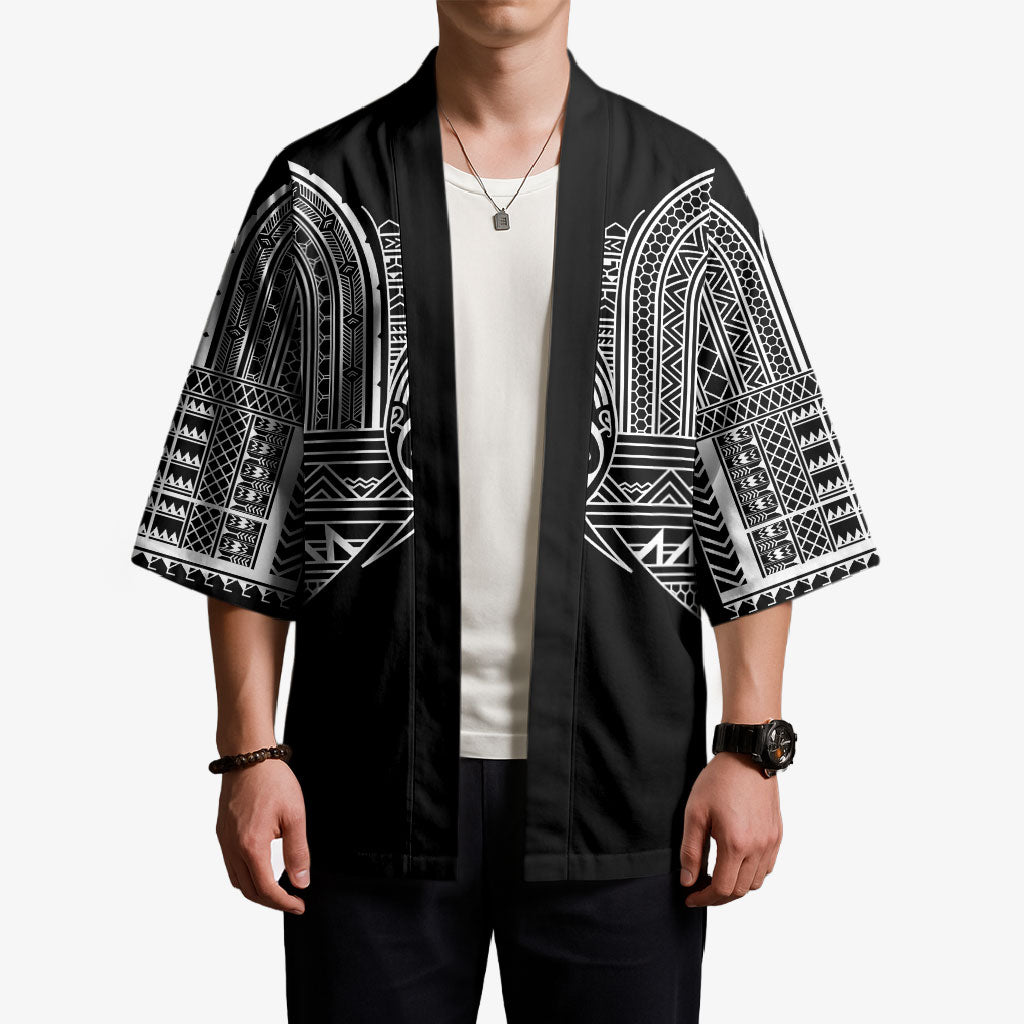 Philippines Igorot Tribal Inspired Kimono Black Version LT05 - Polynesian Pride