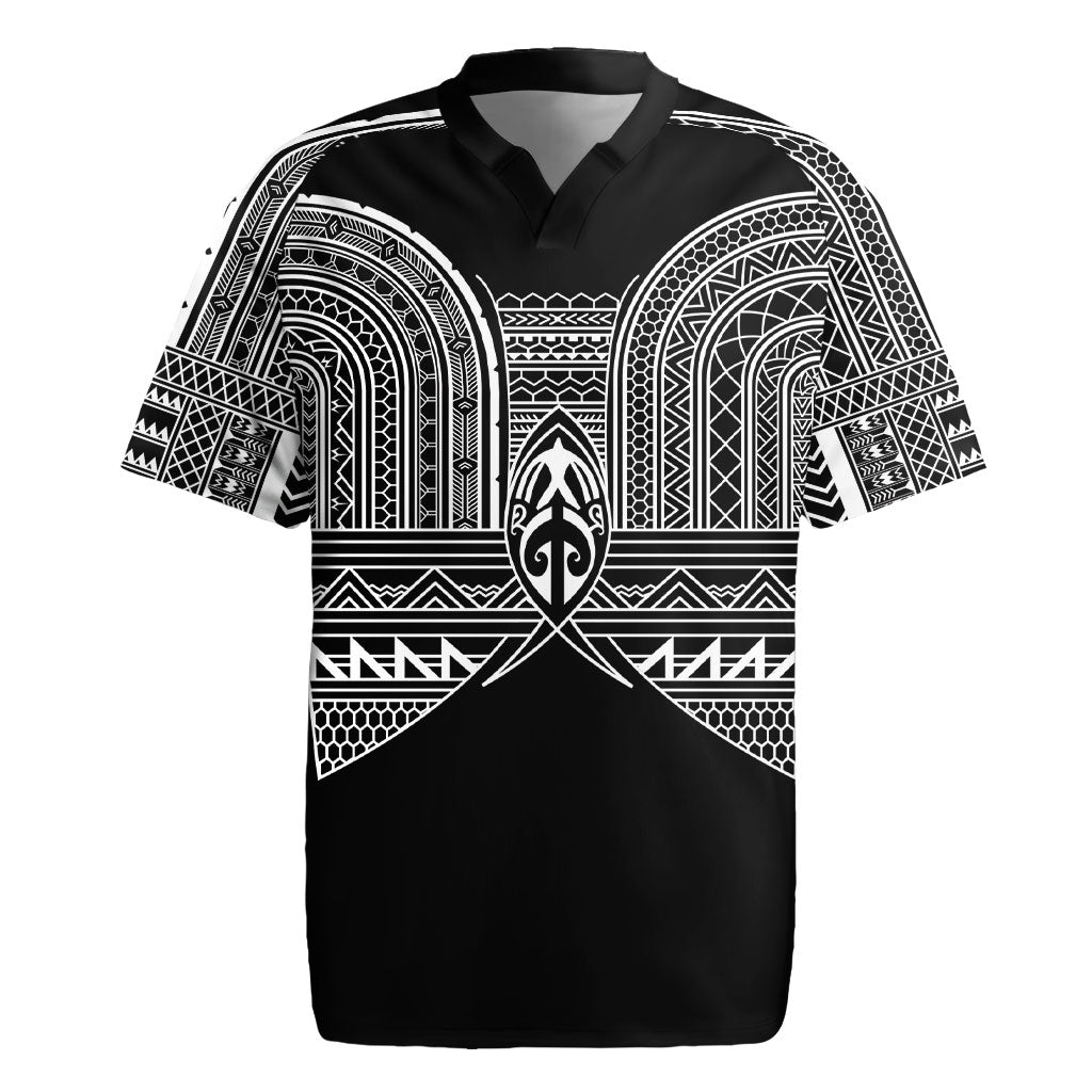 Philippines Igorot Tribal Inspired Rugby Jersey Black Version LT05 Black - Polynesian Pride