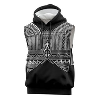 Philippines Igorot Tribal Inspired Sleeveless Hoodie Black Version LT05 Black - Polynesian Pride
