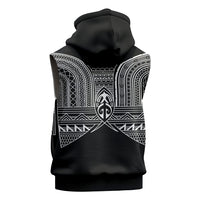Philippines Igorot Tribal Inspired Sleeveless Zip Hoodie Black Version LT05 - Polynesian Pride