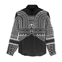 Philippines Igorot Tribal Inspired Women Casual Shirt Black Version LT05 - Polynesian Pride