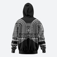 Philippines Igorot Tribal Inspired Zip Hoodie Black Version LT05 - Polynesian Pride