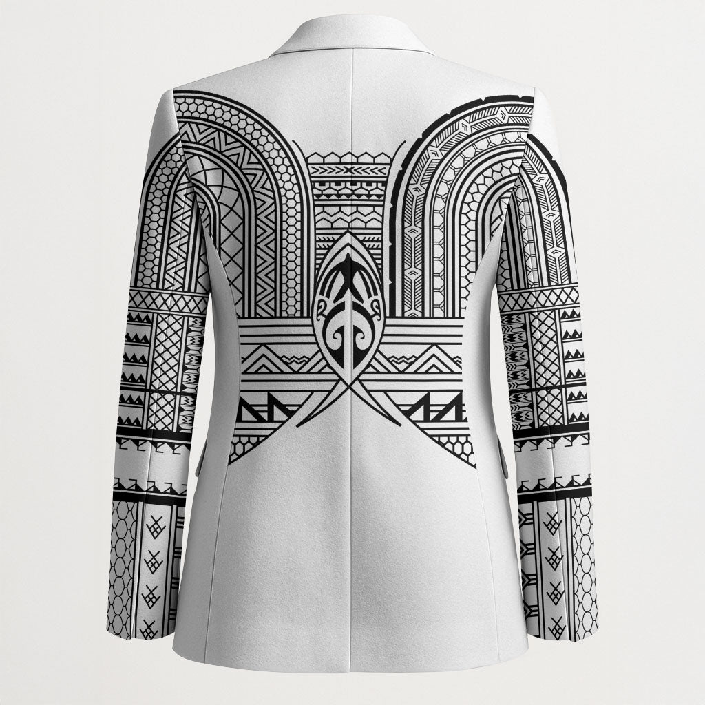 Philippines Igorot Tribal Inspired Blazer White Version LT05 - Polynesian Pride
