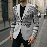 Philippines Igorot Tribal Inspired Blazer White Version LT05 - Polynesian Pride