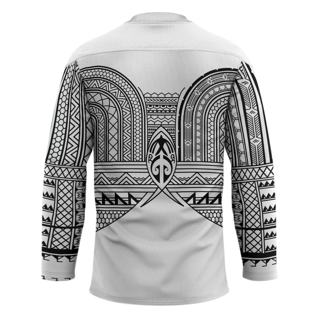 Philippines Igorot Tribal Inspired Hockey Jersey White Version LT05 - Polynesian Pride