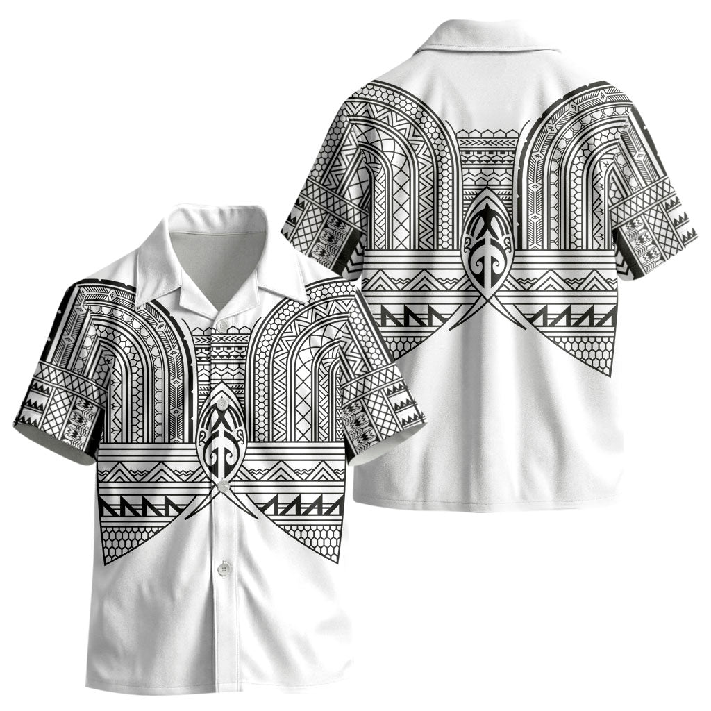 Philippines Igorot Tribal Inspired Kid Hawaiian Shirt White Version LT05 - Polynesian Pride