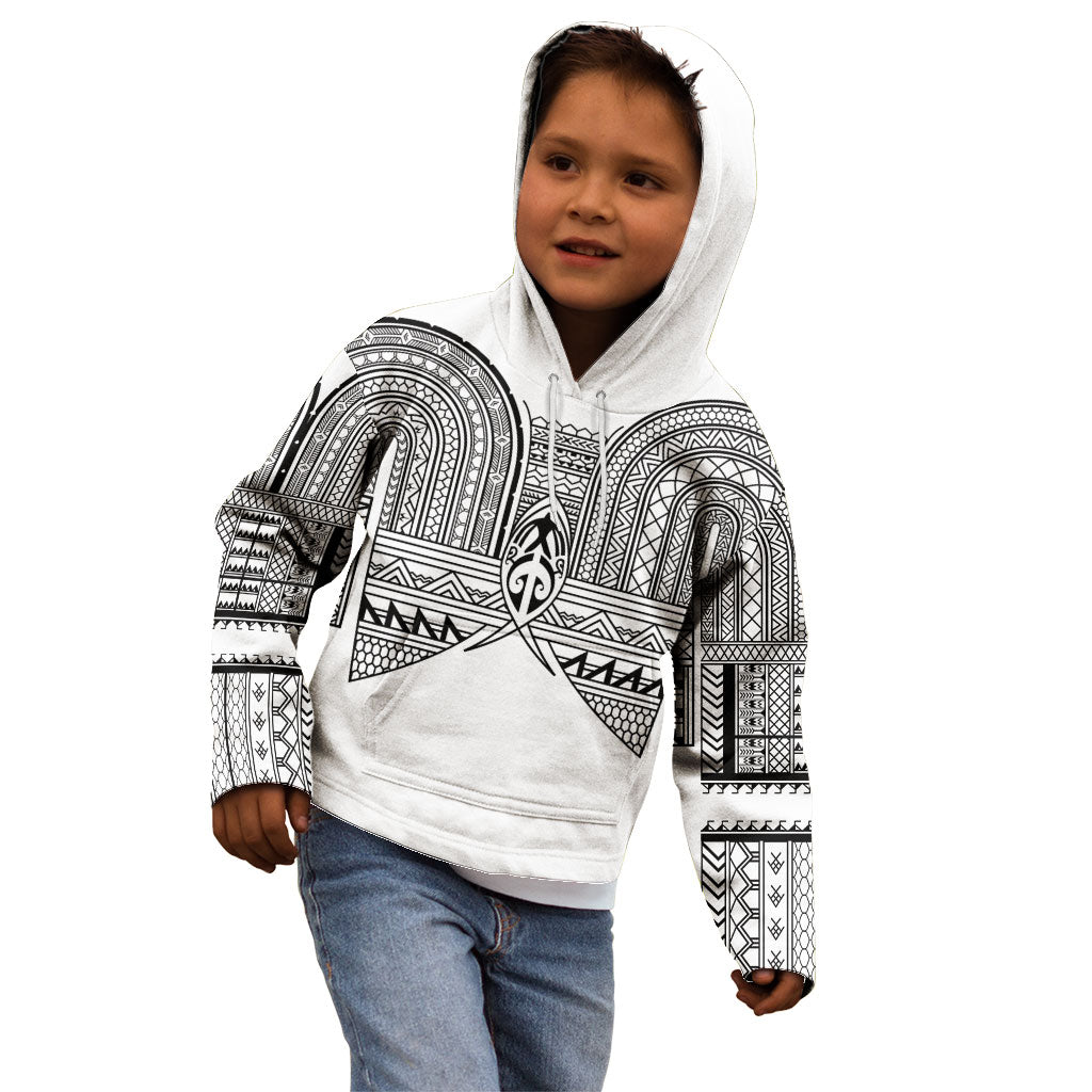 Philippines Igorot Tribal Inspired Kid Hoodie White Version LT05 - Polynesian Pride