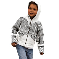 Philippines Igorot Tribal Inspired Kid Hoodie White Version LT05 - Polynesian Pride