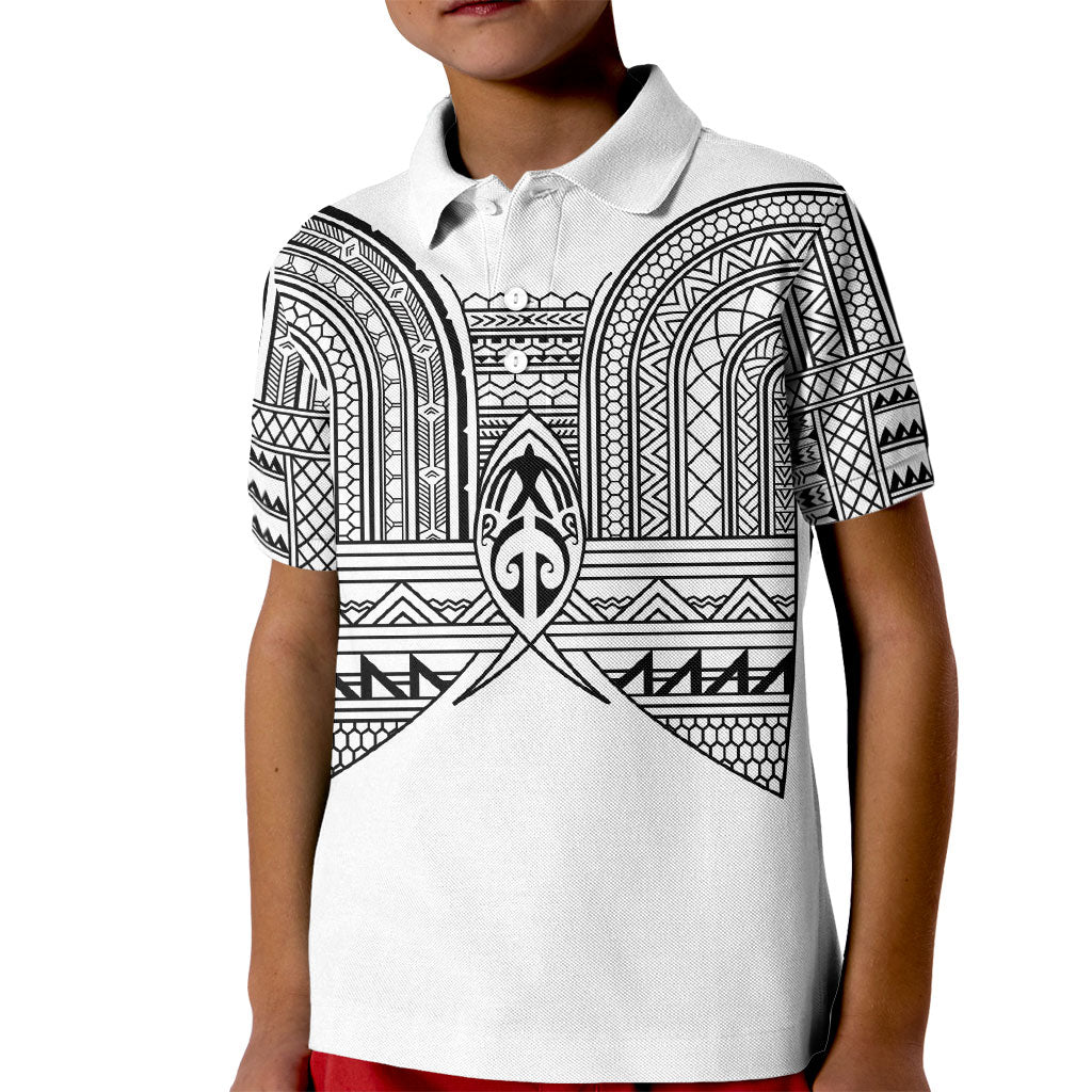 Philippines Igorot Tribal Inspired Kid Polo Shirt White Version LT05 Kid White - Polynesian Pride
