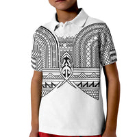 Philippines Igorot Tribal Inspired Kid Polo Shirt White Version LT05 Kid White - Polynesian Pride