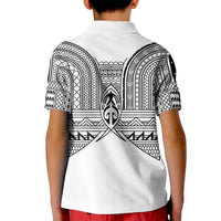 Philippines Igorot Tribal Inspired Kid Polo Shirt White Version LT05 - Polynesian Pride