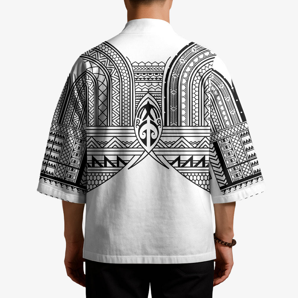 Philippines Igorot Tribal Inspired Kimono White Version LT05 - Polynesian Pride
