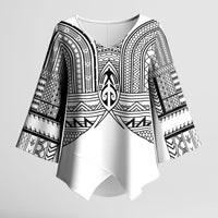 Philippines Igorot Tribal Inspired Kimono Sleeve Blouse White Version LT05 Female White - Polynesian Pride