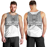 Philippines Igorot Tribal Inspired Men Tank Top White Version LT05 - Polynesian Pride
