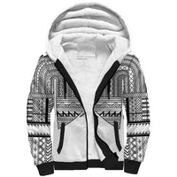 Philippines Igorot Tribal Inspired Sherpa Hoodie White Version LT05 Unisex White - Polynesian Pride