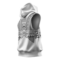 Philippines Igorot Tribal Inspired Sleeveless Hoodie White Version LT05 - Polynesian Pride