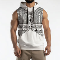 Philippines Igorot Tribal Inspired Sleeveless Hoodie White Version LT05 - Polynesian Pride