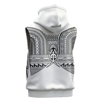 Philippines Igorot Tribal Inspired Sleeveless Zip Hoodie White Version LT05 - Polynesian Pride