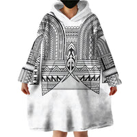 Philippines Igorot Tribal Inspired Wearable Blanket Hoodie White Version LT05 - Polynesian Pride