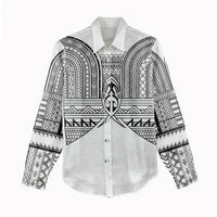 Philippines Igorot Tribal Inspired Women Casual Shirt White Version LT05 - Polynesian Pride