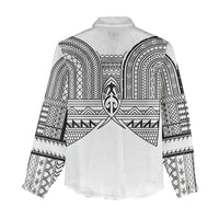 Philippines Igorot Tribal Inspired Women Casual Shirt White Version LT05 - Polynesian Pride