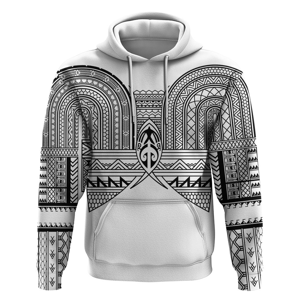 Philippines Igorot Tribal Inspired Zip Hoodie White Version LT05 Pullover Hoodie White - Polynesian Pride