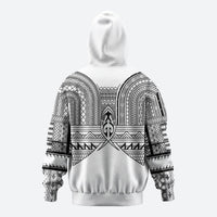 Philippines Igorot Tribal Inspired Zip Hoodie White Version LT05 - Polynesian Pride