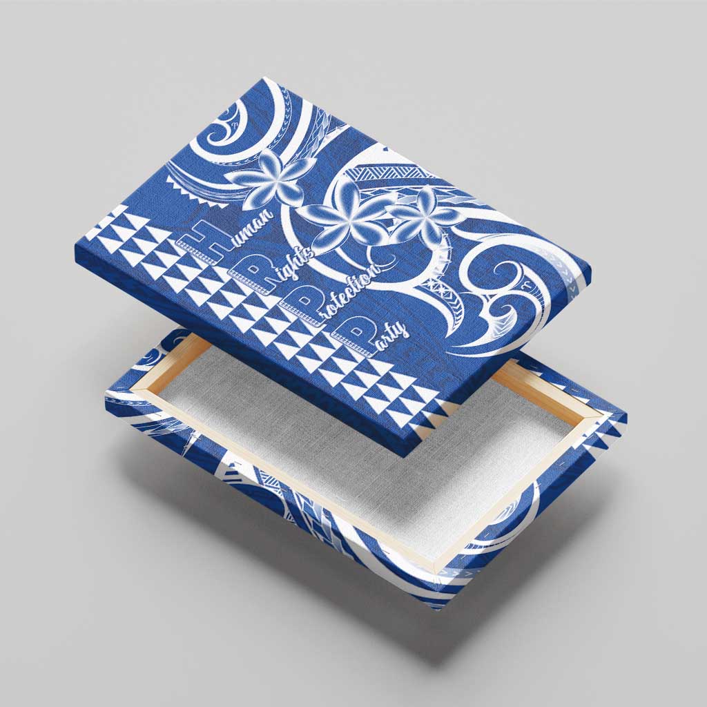 Samoa HRPP Party Canvas Wall Art Polynesian Pattern - Polynesian Pride
